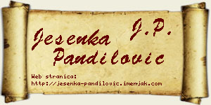 Jesenka Pandilović vizit kartica